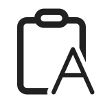 Clipboard Letter SVG Icon
